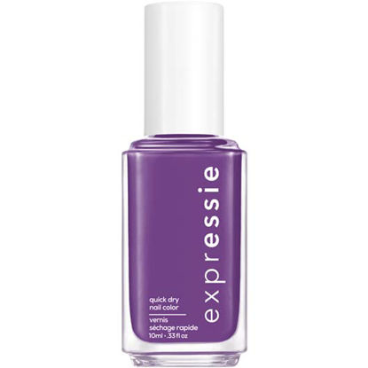 Picture of Essie expressie, Quick-Dry Nail Polish, 8-Free Vegan, Grape Purple, IRL, 0.33 fl oz