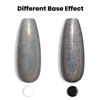Picture of RARJSM Holographic Gel Nail Polish Grey Gorgeous Glossy Soak off Nail Gel with Glitter Mermaid Unicorn Effect Lamp Curing Required for Nail Art Design Manicure Salon DIY at Home