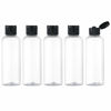 Picture of LISAPACK 3.4Oz Travel Bottles with Flip Cap (5 Pcs) Empty Transparent Dispenser Container for Travel Size Cosmetics (100ml, Clear)