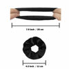 Picture of IVARYSS Scrunchies for Women, 12 Pcs Black Velvet Scrunchies for Hair, Soft Ponytail Holder for Girls, Classic Elastic Hair Bands