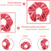 Picture of IVARYSS Scrunchies for Girls, 12 Pcs Velvet Scrunchies for Hair, Soft Ponytail Holder, Cute Colors Elastic Hair Bands for Teens and Women