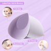 Picture of Makeup Sponge DUAIU 4 Pack Beauty Blender Foundation Sponges Set 4 Color Latex Free Blender Beauty Makeup Sponges with 1 Sponge Holder Case (Morandi Purple)