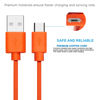 Picture of Replacement Fast Charging Charger Cable Power Cord Wire Compatible for Ring Enabled Video Doorbell (2020 Release) 2/3/3 Plus/4, Doorbell Pro/Plus and Camera Battery Charging Cable (3.3ft Orange)