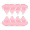 Picture of 8Pcs of Triangular Powder Puff Makeup Sponges, Made of Super-soft Velvet, Designed for Contouring, Eye, and Corner, Beauty Blender Foundation Mixing Container.