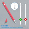 Picture of Fintie Silicone Sleeve Compatible with Apple Pencil 1st Generation, Ultra Light Pen Skin Case Cover Soft Protective Pencil Grip Holder with 2 Nib Covers & Cable Adapter Tether, Watermelon