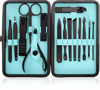 Picture of Utopia Care 15 Pieces Manicure Set - Stainless Steel Manicure Nail Clippers Pedicure Kit - Professional Pedicure Tools for Feet, Grooming Kits, with Luxurious Travel Case (Black)