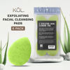 Picture of KOL Face Scrubber, Aloe Infused Exfoliating Facial Cleansing Pads, Reusable Exfoliator Face Sponge for Daily Face Cleaning and Makeup Removal, 6 Count