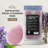 Picture of KOL Face Scrubber, Lavender Infused Exfoliating Facial Cleansing Pads, Reusable Exfoliator Face Sponge for Daily Face Cleaning and Makeup Removal, 6 Count