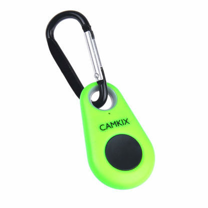 Picture of CamKix Camera Shutter Remote Control with Bluetooth Wireless Technology - Drop Style - Compatible with iPhone/Android - One Button Control - Carabiner and Lanyard with Detachable Ring Included