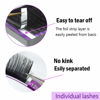Picture of NAGARAKU Eyelash Extensions 0.10 mm C curl 16mm Premium Individual Classic Lashes Soft Natural Matte Black 16 rows Professional Beauty Salon Supplies