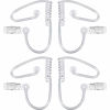 Picture of Gejoy 4 Packs Spy Ear Piece Toys Security Headset Earpiece Agent Spy Earpiece Costume Prop, Snap On Replacement Acoustic Tube for 2-Way Radio Audio Headsets