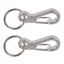 Picture of Foto&Tech Small Quick Release Adapter Clip for Camera with Round Lugs for Camera Strap, 33lb Breaking Force (1 Set, Silver)