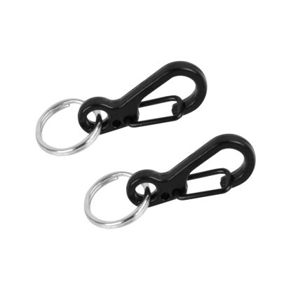 Picture of Foto&Tech Small Quick Release Adapter Clip for Camera with Round Lugs for Camera Strap, 33lb Breaking Force (1 Set, Black)