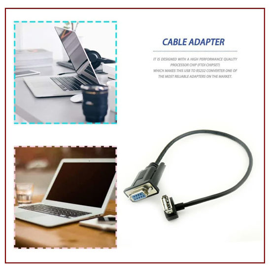 GetUSCart- Vanki 1Pcs RS232 DB9 Female to USB 2.0 A Female Serial Cable ...