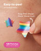Picture of LitBear Acne Patch Pimple Patch, Rainbow Star Shaped Acne Absorbing Cover Patch, Hydrocolloid Acne Patches For Face Zit Patch Acne Dots, Tea Tree Oil + Centella, 128 Patches, 18mm, 14mm & 10mm
