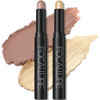 Picture of FOCALLURE 2 Pcs Shimmer Cream Eyeshadow Stick,Brightener Eyeshadow Pencil Crayon,Highlighter Eye Shadow Stick Sets with Crease-proof Formula,Long Lasting Waterproof Eye Shadow Make Up,Money Glory