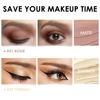 Picture of FOCALLURE 2 Pcs Shimmer Cream Eyeshadow Stick,Brightener Eyeshadow Pencil Crayon,Highlighter Eye Shadow Stick Sets with Crease-proof Formula,Long Lasting Waterproof Eye Shadow Make Up,Money Glory