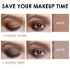 Picture of FOCALLURE 2 Pcs Shimmer Cream Eyeshadow Stick Brightener Pencil Crayon,Highlighter Stick Sets with Crease-proof Formula,Long Lasting Waterproof Eye Shadow Make Up (Smoky Brown)