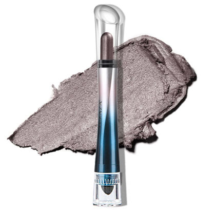 Picture of LUXAZA 24H Longwear Eyeshadow Stick Shimmer Cloud Gray Cream Smoky Eyeshadow Pencil Crayon, Pro Waterproof Eye Shadow Pen,Highlighter Makeup Stick 1PCS