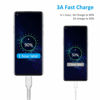 Picture of 6 inch Short USB C Cord Fast Charge 5 Pack Durable USB A to USB Type C 3A Fast Charging Cable for Charging Station Compatible with Samsung Galaxy Note 20 A20 A51 S10 S20 Plus Ultra LG Stylo K51