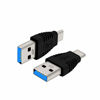 Picture of rgzhihuifz Type-C Male to USB3.0 Male Adapter，USB C to USB A 5G 3A Converter, USB 3.1 AM to CM Support Data Synchronization and Charging, Suitable for Mobile Phones, Computers,2-Pack