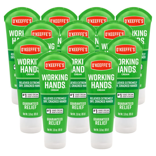 Picture of O'Keeffe's Working Hands Hand Cream, Relieves and Repairs Extremely Dry Hands, 3 oz Tube, (Bulk Hand Cream, Pack of 12)