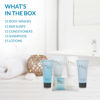 Picture of H2O Therapy Hotel Soaps and Toiletries Bulk Set | 1-Shoppe All-In-Kit Amenities for Hotels & Airbnb | .85oz Hotel Shampoo & Conditioner, Body Wash, Body Lotion & 1 oz Bar Soap Travel Size | 75 Pieces