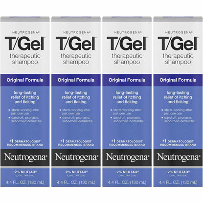 Picture of Neutrogena T/Gel Therapeutic Shampoo Original Formula 4.4 oz (Pack of 4)