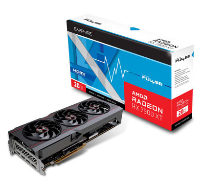 Picture of Sapphire 11323-02-20G Pulse AMD Radeon RX 7900 XT Gaming Graphics Card with 20GB GDDR6, AMD RDNA 3