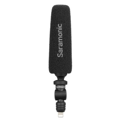 Picture of Saramonic Unidirectional Micro-Shotgun Microphone with Lightning for Apple iPhones and iPads for Videos, Vlogging, Live Streaming, Social Media Updates and More (SmartMic5 Di)