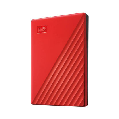 Picture of WD 2TB My Passport Portable External Hard Drive with backup software and password protection, Red - WDBYVG0020BRD-WESN