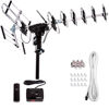 Picture of Five Star [Newest 2020] Outdoor Digital Amplified HDTV Antenna - up to 200 Mile Long Range, Directional 360 Degree Rotation by Remote Control, HD 4K 1080P FM Radio,Support 5 TVs Plus Installation Kit