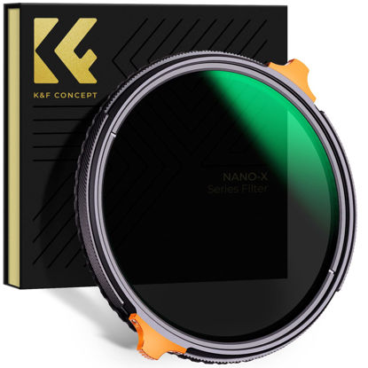 Picture of K&F Concept 46mm ND4-64 (2-6 Stops) ND Lens Filter Variable & CPL Polarizers Filter 2-in-1, 28 Multi-Coated Circular Polarizing and Neutral Density Camera Lens Filter