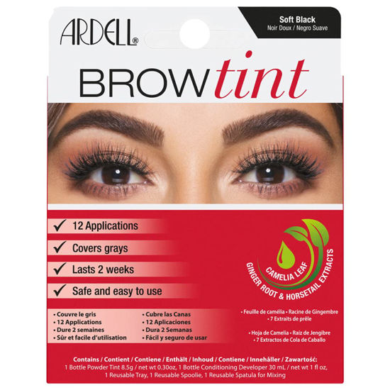 Brow Tint Kit, Semi-Permanent Brow Dye with Natural Extracts