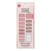Picture of Dashing Diva Gloss Nail Strips - Rose Sparkle | UV Free, Chip Resistant, Long Lasting Gel Nail Stickers | Contains 32 Nail Wraps, 1 Prep Pad, 1 Nail File