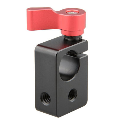 Picture of CAMVATE 15mm Rod Clamp with 1/4" Threaded Hole for Camera DIY Accessories(Red) - 0864