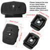 Picture of Weewooday 2 Pieces Tripod Quick Release Plate Tripod Adapter Mount Camera Tripod Adapter Plate Parts for Tripods and Cameras Tripod Mount QB-4W (35 x 35 mm/ 1.38 x 1.38 Inch)