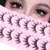 Picture of Manga Lashes Natural Look Anime Lashes Cosplay False Eyelashes with Clear Band 3D Wispy Eyelashes Asian Japanese Korean Style Manhua Lashes Look Like Individual Clusters Pack by EYDEVRO