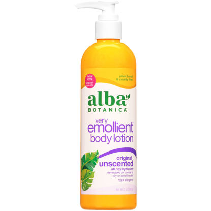 Picture of Alba Botanica Very Emollient Body Lotion, Unscented Original, 12 Oz