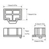 Picture of Acoeitl Silicone Ethernet Hub Port RJ-45 Anti Dust Cover Plugs Protectors Stoppers Caps Pliable Lay Flat Not Protrude Stay in Place Prevent Dust Moisture for Unused Switch Router Port 30Pcs White