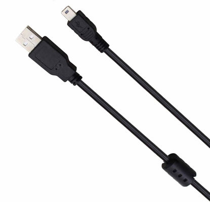 Picture of UC-E4 UC-E15 UC-E19 USB Cable Photo Transfer Cord Compatible with Nikon Digital SLR DSLR D600 D610 D7000 D3S D300S D3000 D3X D90 D700 D60 D3 D300 D40X D40 and More (1.5m/Black)