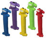 Picture of Multipet Original Loofa Dog Latex Ruff 6" Dog Toy, Assorted Colors for small breeds.