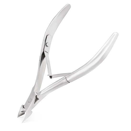 Picture of Cuticle Trimmer Cuticle Nippers,Professional Stainless Steel Cuticle Cutter Cuticle Clippers Cuticle Remover,Pedicure Manicure Tools for Fingernails and Toenails(Silver)