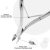 Picture of Cuticle Trimmer Cuticle Nippers,Professional Stainless Steel Cuticle Cutter Cuticle Clippers Cuticle Remover,Pedicure Manicure Tools for Fingernails and Toenails(Silver)