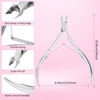 Picture of Cuticle Trimmer Cuticle Nippers,Professional Stainless Steel Cuticle Cutter Cuticle Clippers Cuticle Remover,Pedicure Manicure Tools for Fingernails and Toenails(Silver)