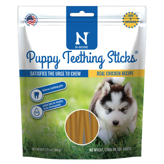 Picture of N-Bone Puppy Teething Treats,Chicken, 3.74 oz (111150)
