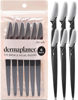 Picture of Kitsch Dermaplaning Tool - Face Razors for Women and Men, Eyebrow Trimmer & Face Shaver for Women, Facial Hair Removal for Women and Men, Dermaplane Razor for Women Face, 6 pc (Black)
