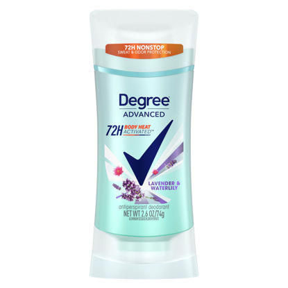 Picture of Degree Advanced Protection Antiperspirant Deodorant Lavender & Waterlily for 72-Hour Sweat & Odor Control for Women, with Body Heat Activated Technology, 2.6 oz