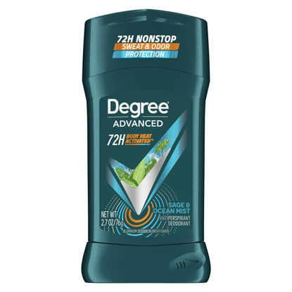 Picture of Degree Men Antiperspirant Deodorant Sage & Ocean Mist 72-Hour Sweat and Odor Protection Antiperspirant For Men With Body Heat Activated Technology 2.7 oz