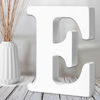 Picture of AOCEAN 6 Inch White Wood Letters Unfinished Wood Letters for Wall Decor Decorative Standing Letters Slices Sign Board Decoration for Craft Home Party Projects (E)